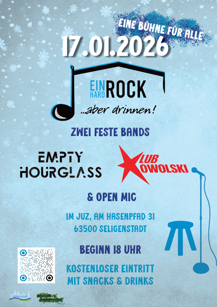 Plakat für EINHARDROCK... aber drinnen! am 17.01.2026